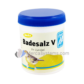 Sales de baño para canarios y pájaros: Backs Badesalz V 300gr, (para el cuidado y desinfección del plumaje)