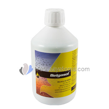 Belgica De Weerd Belgasol 500 ml (multivitamínico + aminiácidos + vitaminas). Para Palomas y Pájaros
