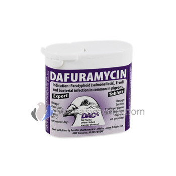 Dac Dafuramycin pastillas (salmonelosis). Para palomas 